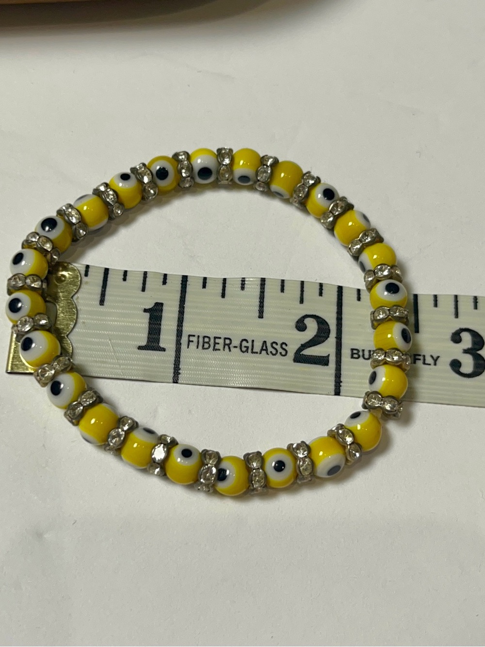 Yellow Evil Eye Bead Bracelet - Women Jewelry $10 - Picture 4 of 4
